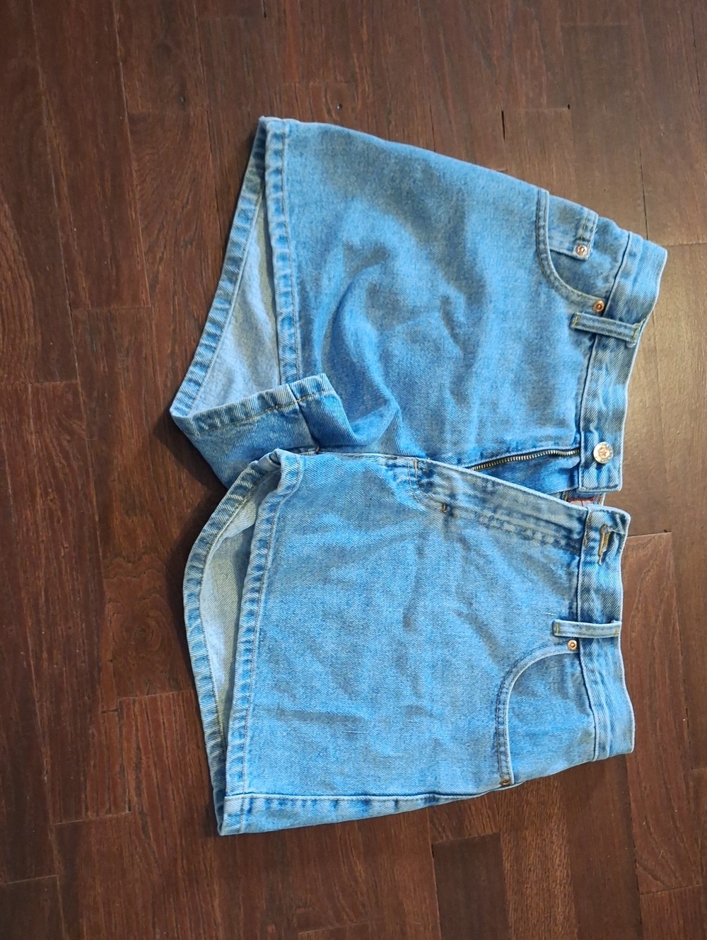 Levi's Light Blue High-Rise Denim Shorts